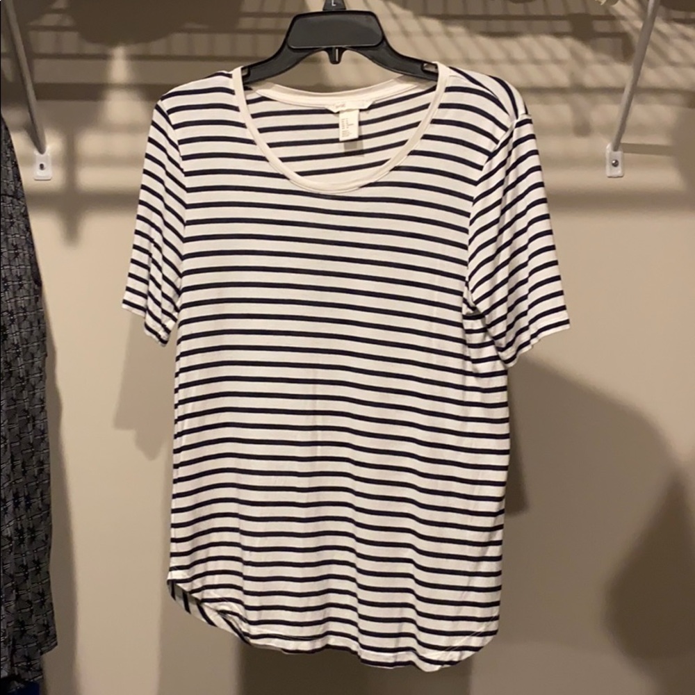 Black and White Relaxed Fit Shirt